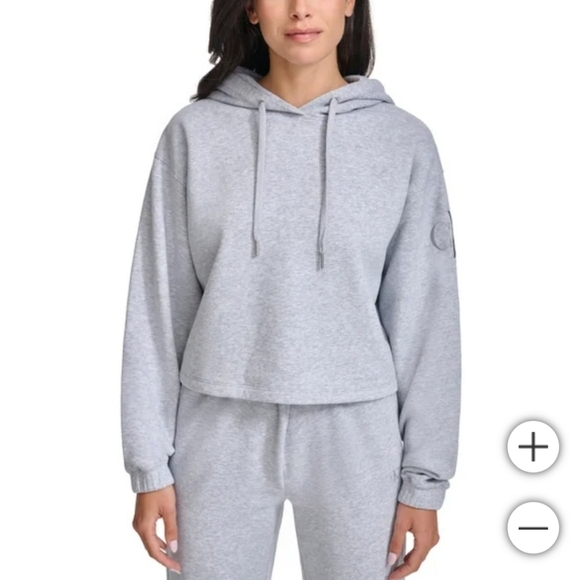 Calvin Klein Jeans Ladies' Cropped Soft Active Hoodie size Large - Picture 1 of 8
